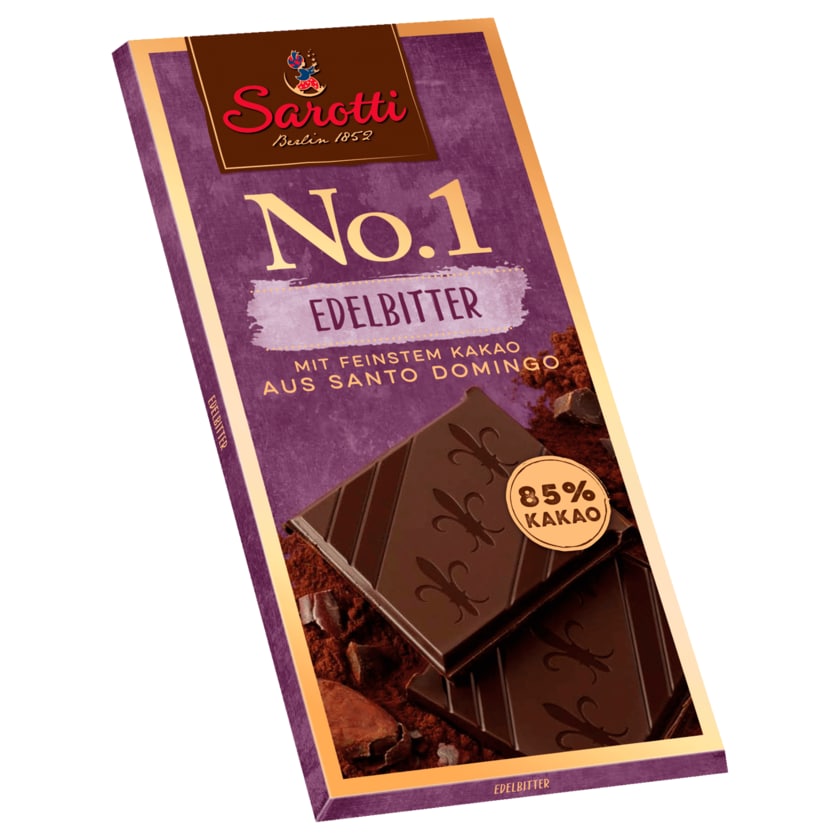 Sarotti No.1 Edelbitterschokolade 85% 100g
